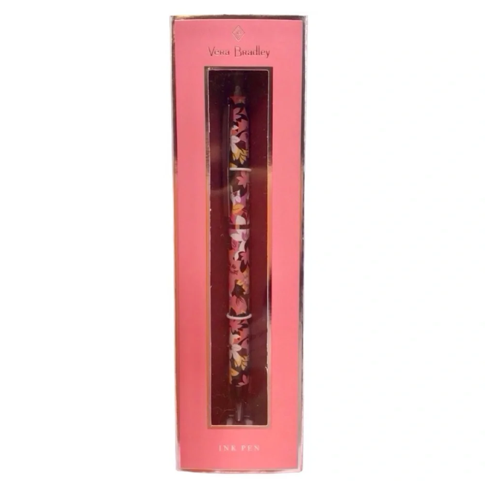 Vera Bradley Metal Click Pen (Rosa Floral) (NWT)